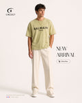 Balmain Paris Tee — Sage Green