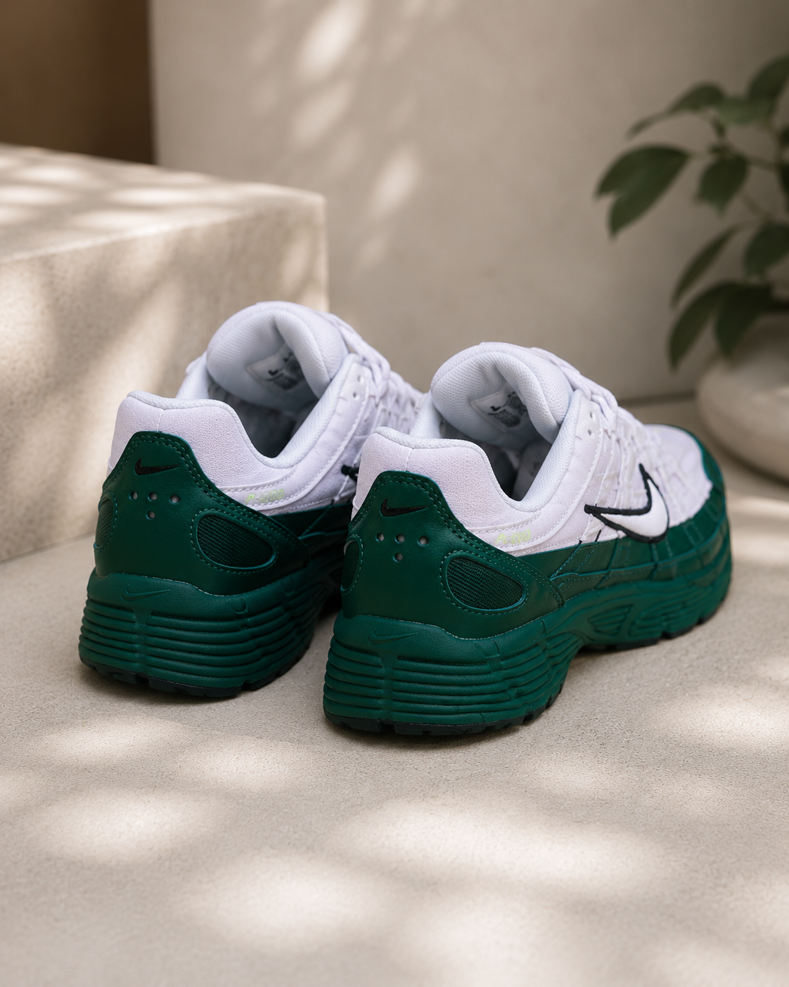 Nike P-6000 — White/Dark Green/Volt