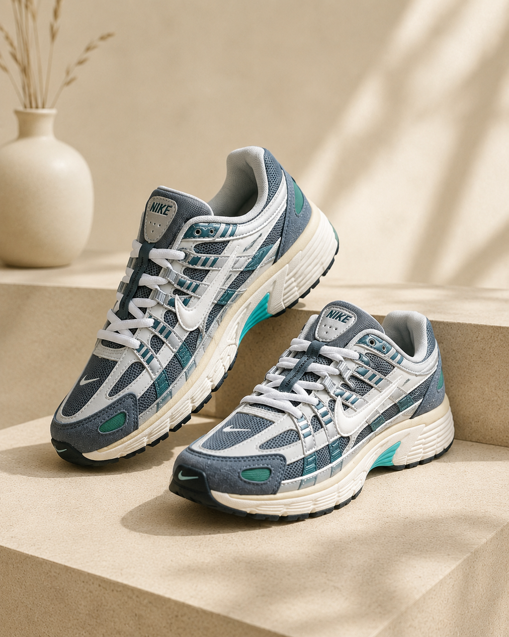 Nike P-6000 — Grey/White/Teal