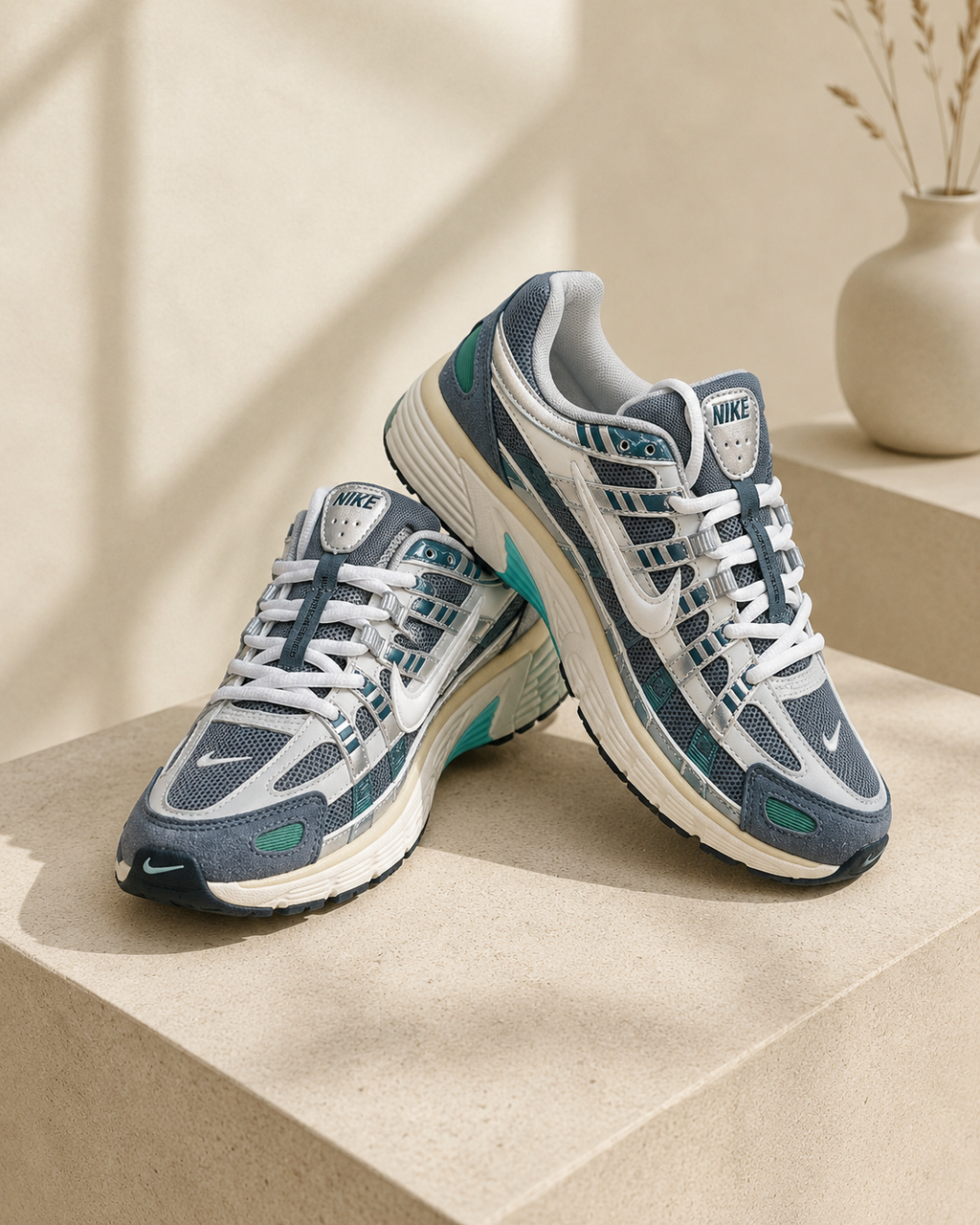 Nike P-6000 — Grey/White/Teal