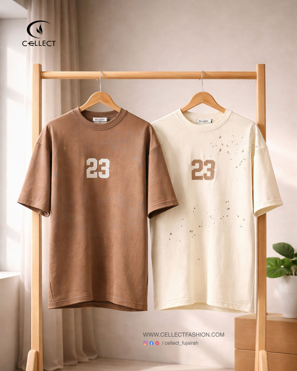 #23 Paint Splatter Tee — Off White